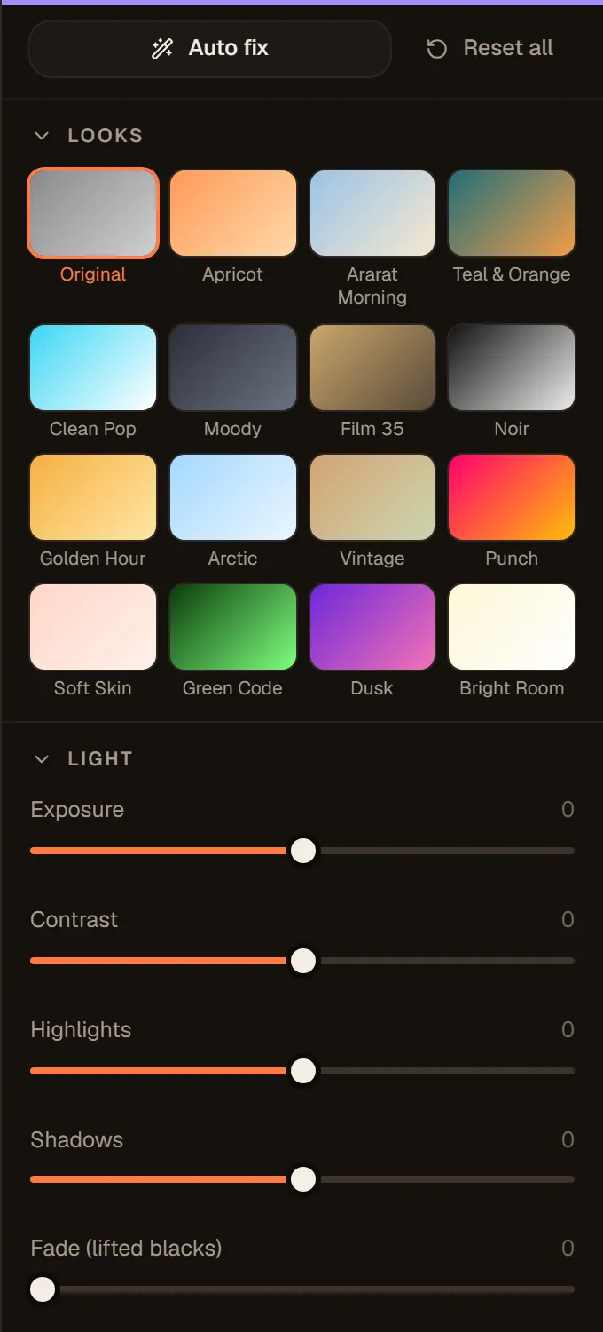 16 color looks